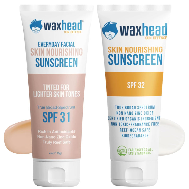 Waxhead Tinted Sunscreen for Face Sunscreen, Zinc Oxide Sunscreen, Kids Sunscreen Kids, Mineral Sunscreen, Zinc Sunscreen