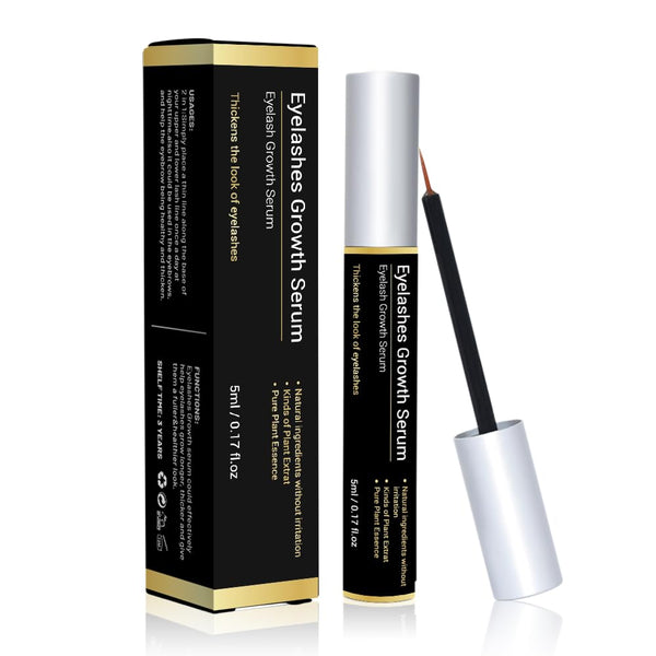 AMAZING Lashforce Eyelash Growth Serum (5 Ml) Eye Lash Serum for Eyelash Growth and Eyebrow Growth Serum - Eyelash Serum to Grow Lashes Thicker Natural Longer Eyelashes Lash Serum (Black)