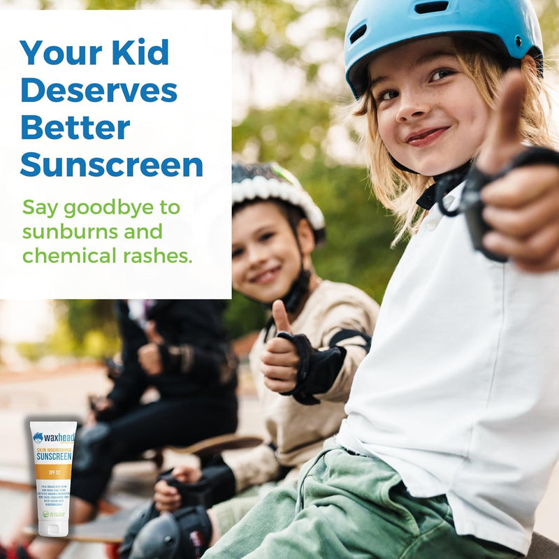 Waxhead Tinted Sunscreen for Face Sunscreen, Zinc Oxide Sunscreen, Kids Sunscreen Kids, Mineral Sunscreen, Zinc Sunscreen