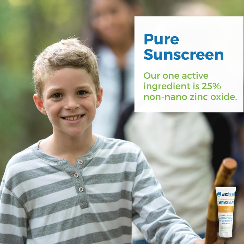 Waxhead Tinted Sunscreen for Face Sunscreen, Zinc Oxide Sunscreen, Kids Sunscreen Kids, Mineral Sunscreen, Zinc Sunscreen