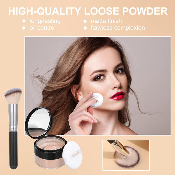 Foundation Set Natural Foundation Foundation Full Coverage Face Primer Kabuki Brush Foundation Brush Makeup Sponge Makeup Foundation Kit