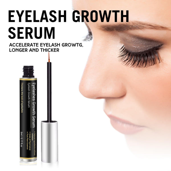 AMAZING Lashforce Eyelash Growth Serum (5 Ml) Eye Lash Serum for Eyelash Growth and Eyebrow Growth Serum - Eyelash Serum to Grow Lashes Thicker Natural Longer Eyelashes Lash Serum (Black)