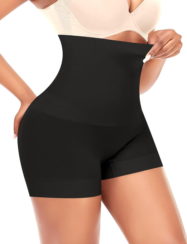 Womens High Wasited Slimming Body Shaper Boy Shorts Seamless Tummy Control Slip Shorts under Dress Shapewear